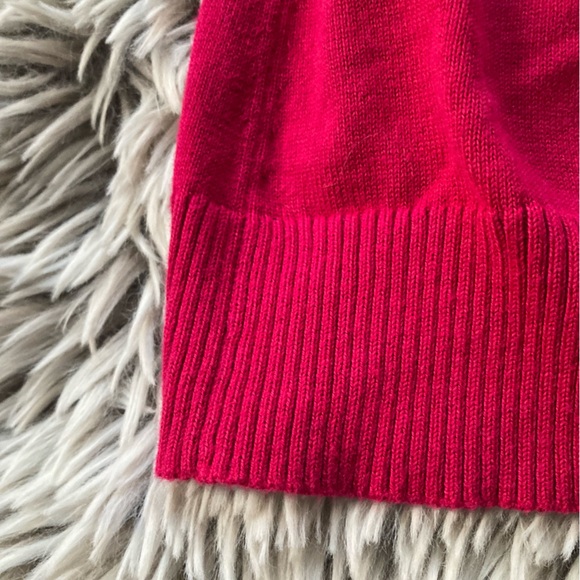 Lands' End-LARGE-Pima-Women's Pink Crewneck Sweater - Picture 7 of 8